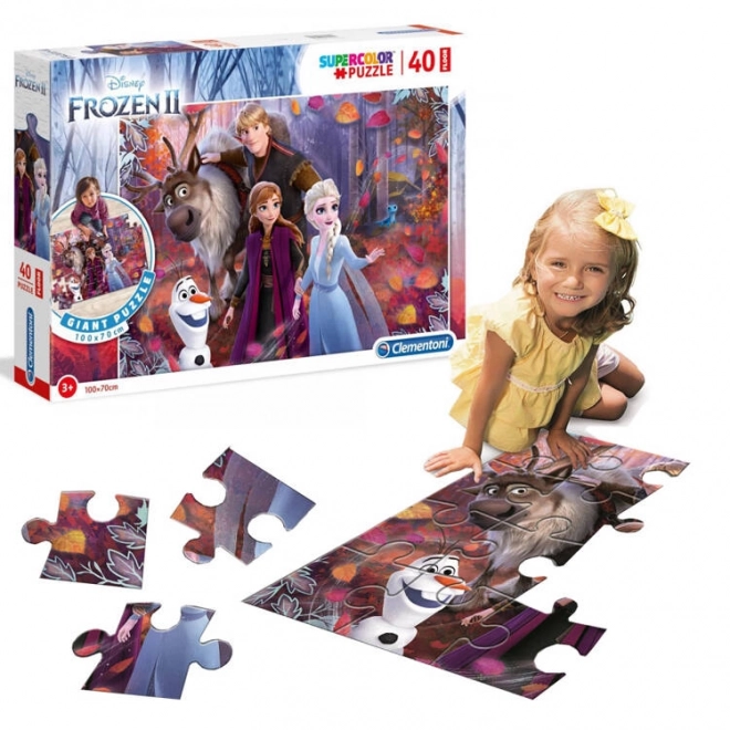 Puzzle de sol La Reine des neiges 2 Clementoni 40 pièces