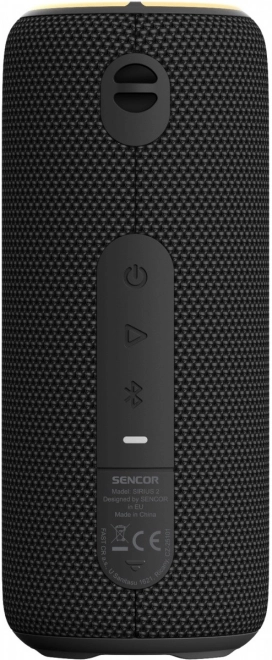 Haut-parleur Bluetooth sans fil Sencor Sirius 2 avec éclairage LED et fonction TWS