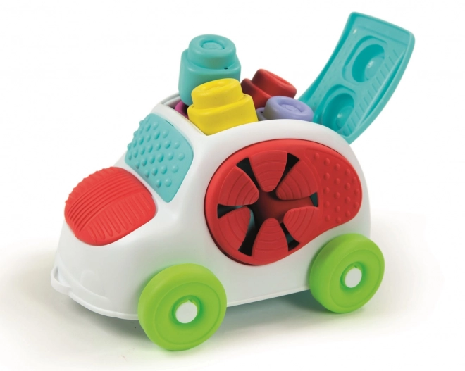 CLEMENTONI SOFT CLEMMY Voiture sensorielle à encastrements avec blocs