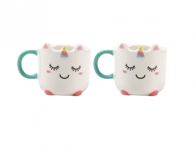 Mini tasses à espresso avec licornes