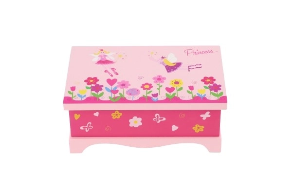 Cabinet à bijoux Princess miroir bois 17x7x11,5cm en boîte