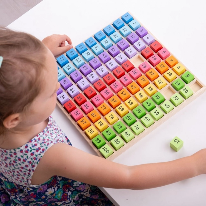 Jouet éducatif Bigjigs Toys – Chiffres en bois dans un plateau