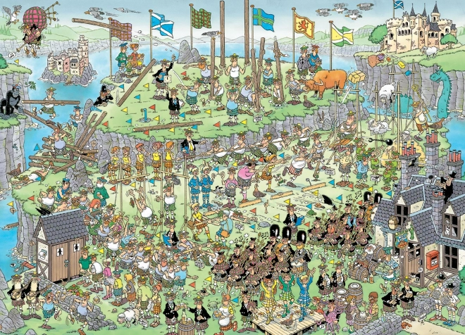 Puzzle JUMBO Jeux écossais JvH 1000 pièces