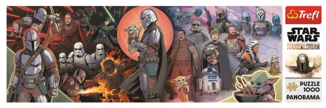 Puzzle panoramique The Mandalorian Aventures 1000 pièces