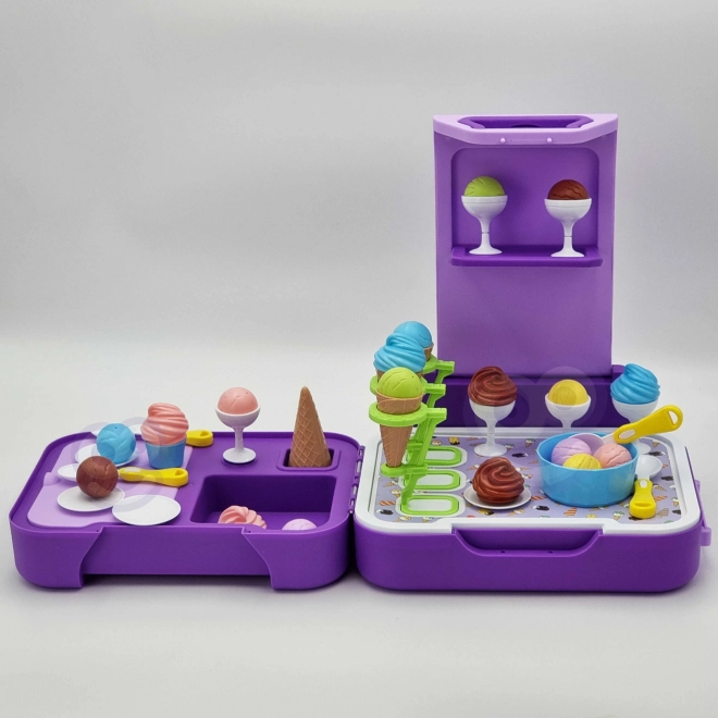 Woopie stand portatif avec crème glacée 3 en 1 ensemble 62 pcs