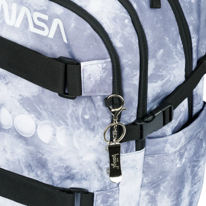 BAAGL Sac à dos scolaire Skate NASA Gris