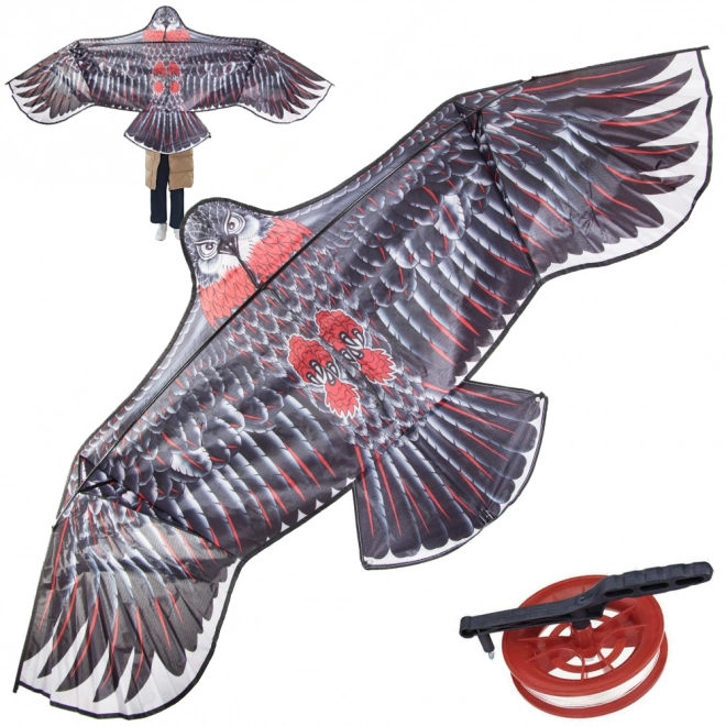 Cerf-volant aigle 2m avec corde pour effrayer les oiseaux