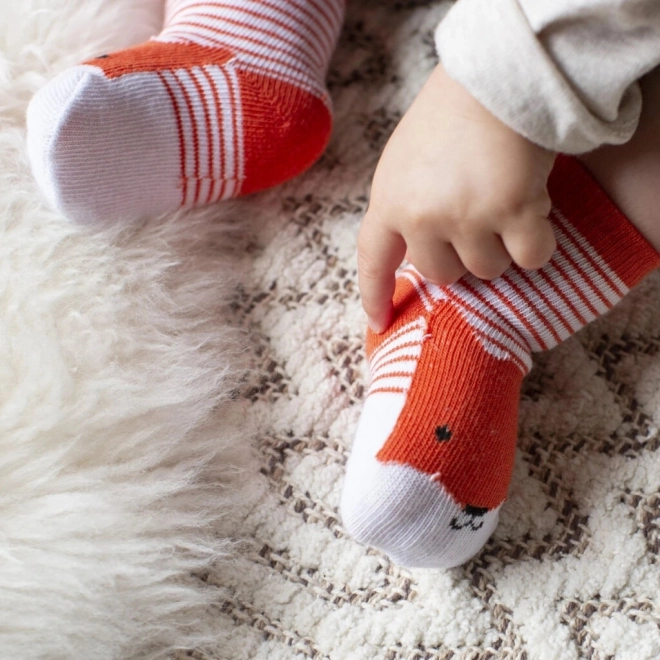 Chaussettes Renard en Coton Bio Petit Collage