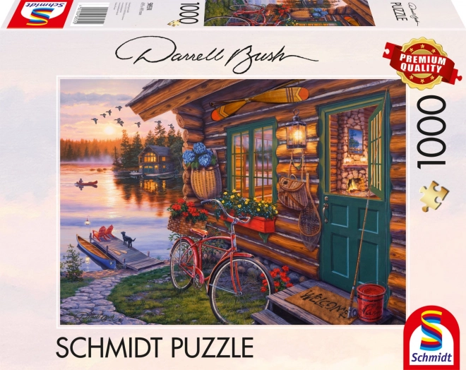 Puzzle Chalet au lac 1000 pièces par Schmidt