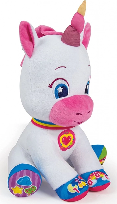 Licorne en peluche interactive pour enfants