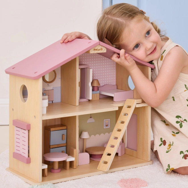 Grande maison de poupées en bois avec accessoires PolarB Viga