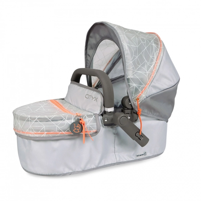 DeCuevas 81777 Poussette pliable pour poupées 3 en 1 avec sac à dos CITY X 2024 - 73 cm