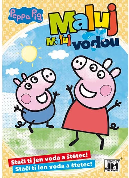 livre à colorier A5 peins à l’eau Peppa Pig