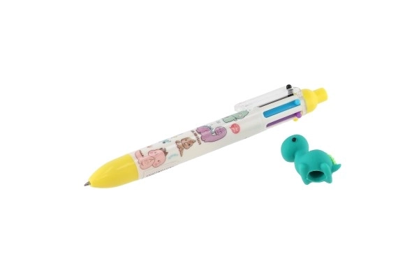 Stylo six couleurs avec motif dinosaure