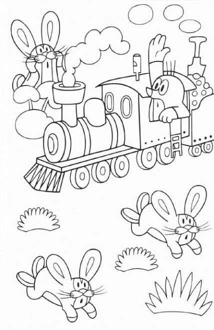 Livre à colorier A5 Taupe tracé