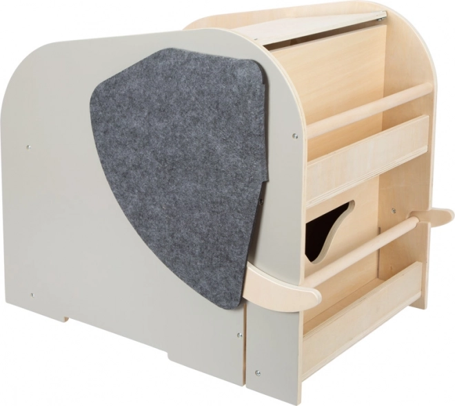 Coffre à jouets éléphant avec siège et roulettes Wildlife small foot