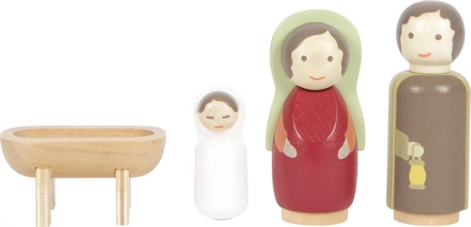 Petite Crèche de Noël en Bois