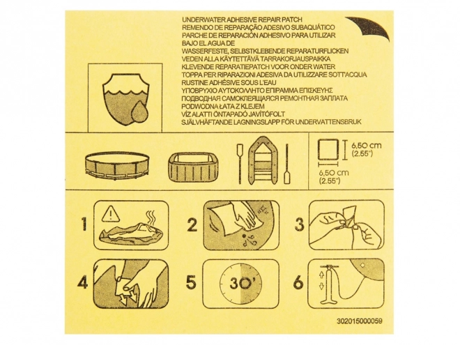 Patches de réparation pour jouets gonflables et piscines 10 pièces