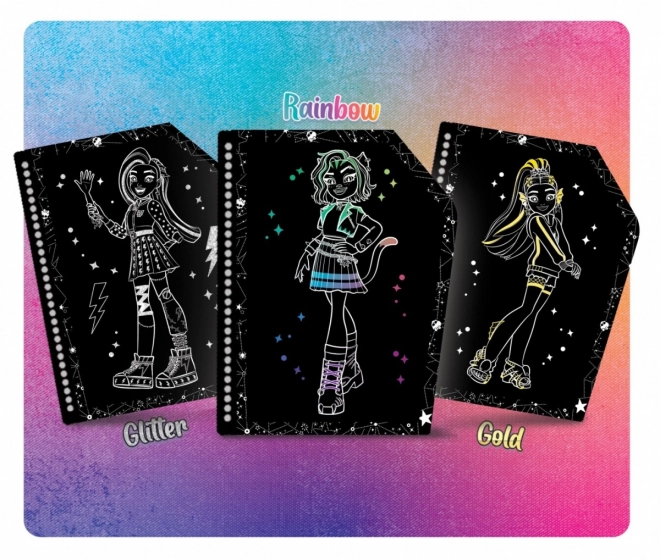 Cahier à gratter Monster High Forever Friends