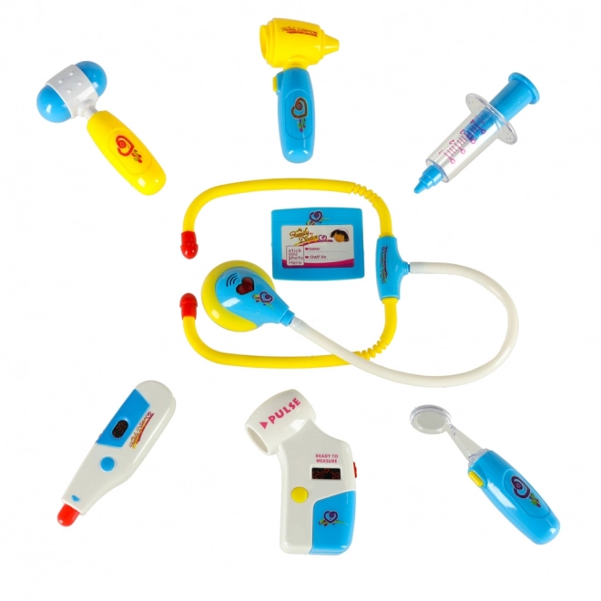 Ensemble de docteur pour enfants dans une valise - bleu