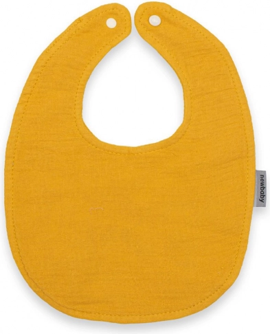 Bavoir en mousseline New Baby couleur moutarde