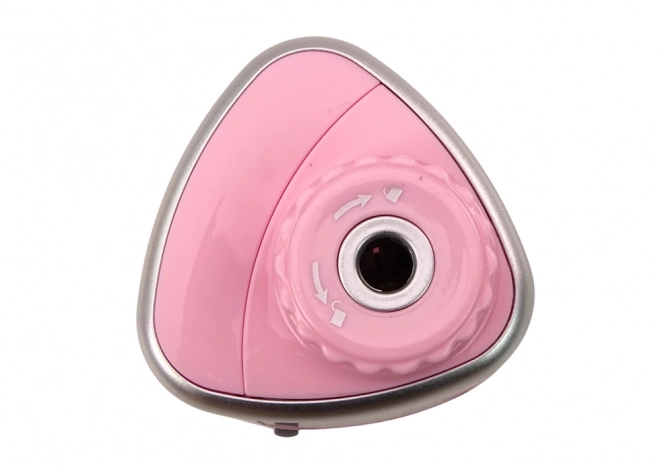 Taille-crayon électrique rose pour crayons de couleur et crayons 6-8 mm