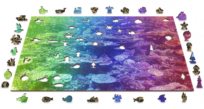 Wooden City Puzzle en Bois Récif Corallien 2en1, 1000 pièces ÉCO