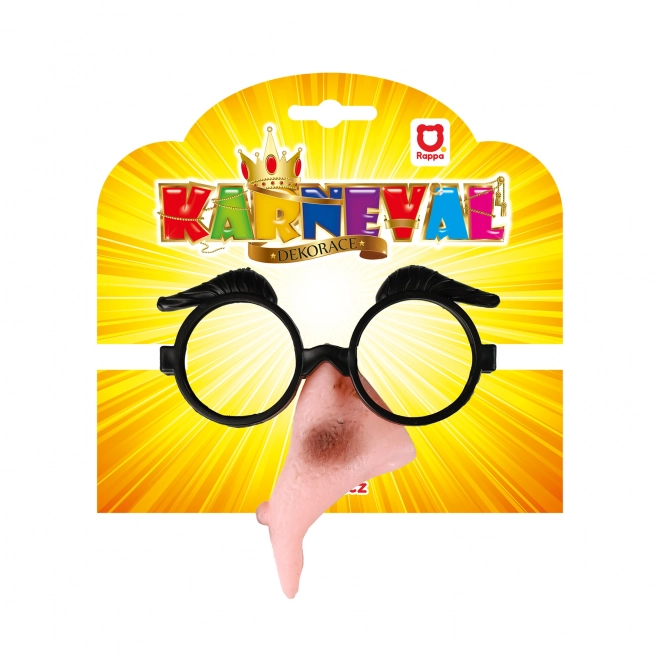 Nez avec lunettes de sorcière