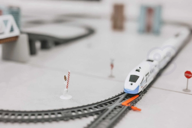Ensemble de train électrique Woopie avec pont et tunnel