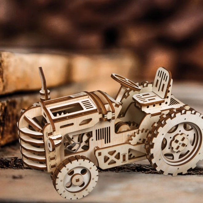 Puzzle mécanique en bois 3D RoboTime Tracteur