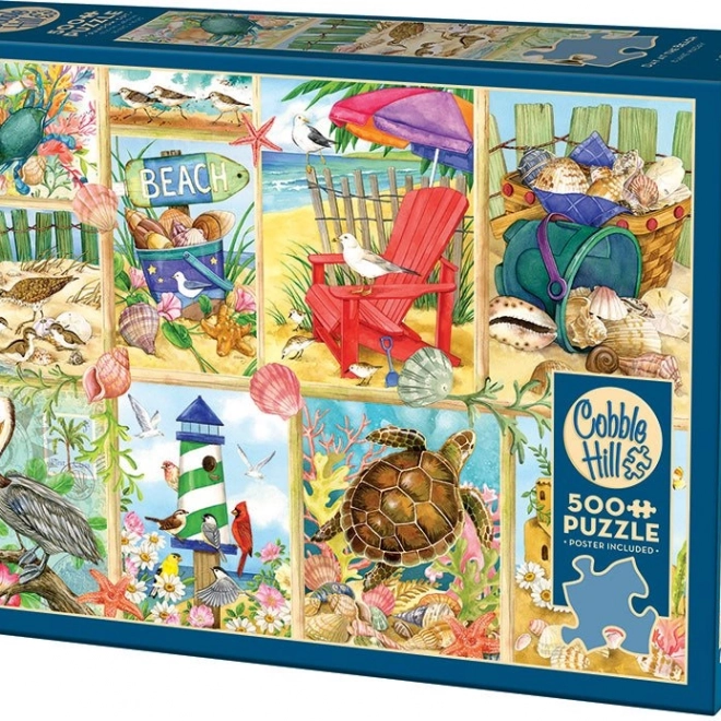 Puzzle Journée à la plage 500 pièces de Cobble Hill