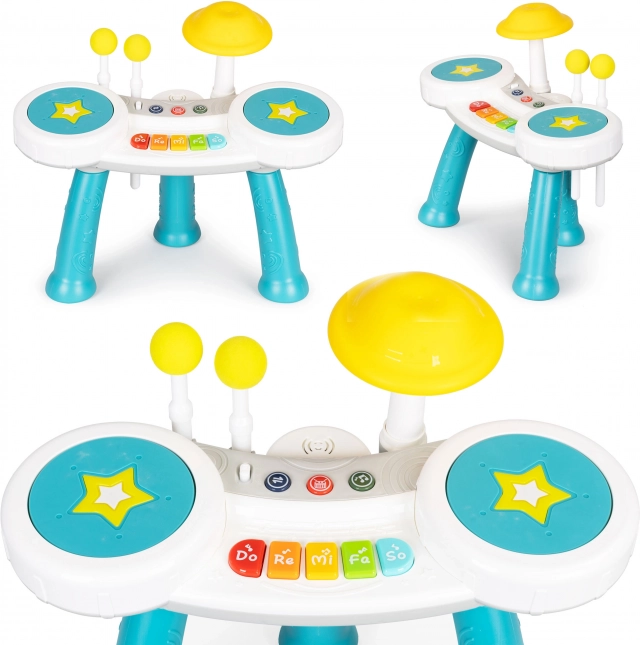 Piano tambour pour enfants 2-en-1