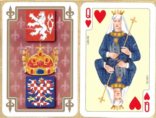 Cartes Joker Canasta motifs royaux tchèques