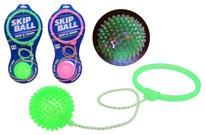 Balle Skip avec ficelle et anneau de saut