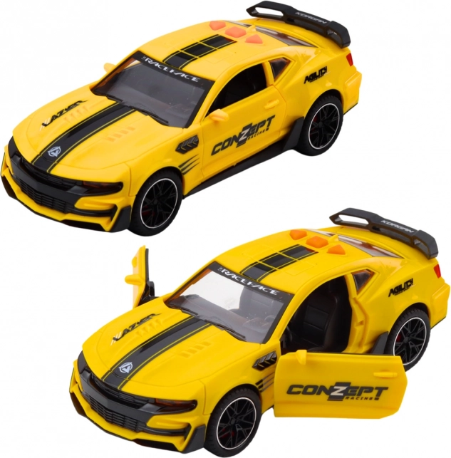 Voiture de sport avec portes ouvrantes, propulsion, lumières et sons