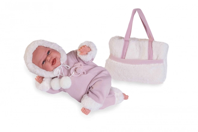 Antonio Juan 70360 CLARA - poupée réaliste bébé avec fonction de mouvement spéciale et corps en tissu doux - 34 cm