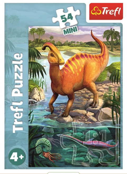 TREFL Puzzle Dinosaures incroyables : Parasaurolophus 54 pièces