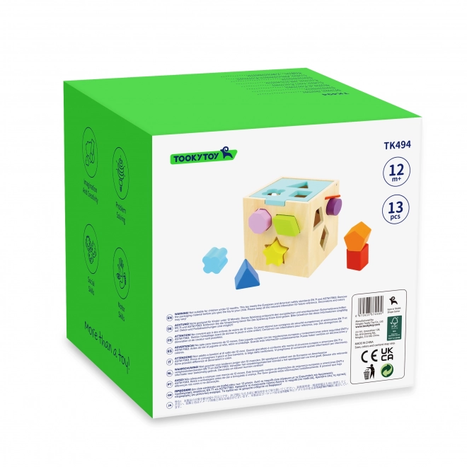 Cube en bois avec formes TOOKY TOY