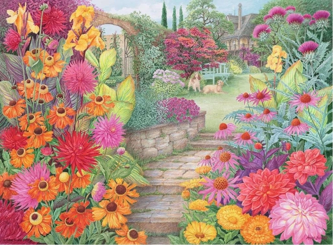 RAVENSBURGER Puzzle Magnifiques jardins 4x500 pièces
