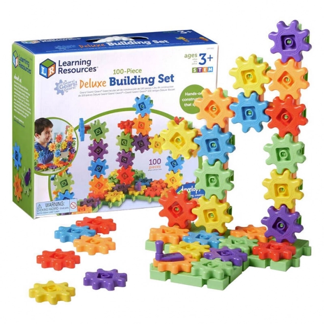 Jeu de construction Deluxe (ensemble de 100 pièces) Learning Resources LER 9162