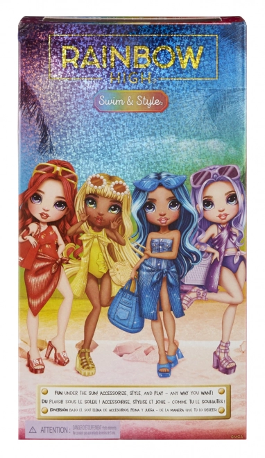 Poupée de Mode Rainbow High en maillot de bain - Violet Willow