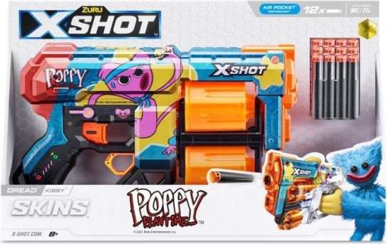 ZURU X-Shot Lanceur 12 Fléchettes Poppy Playtime