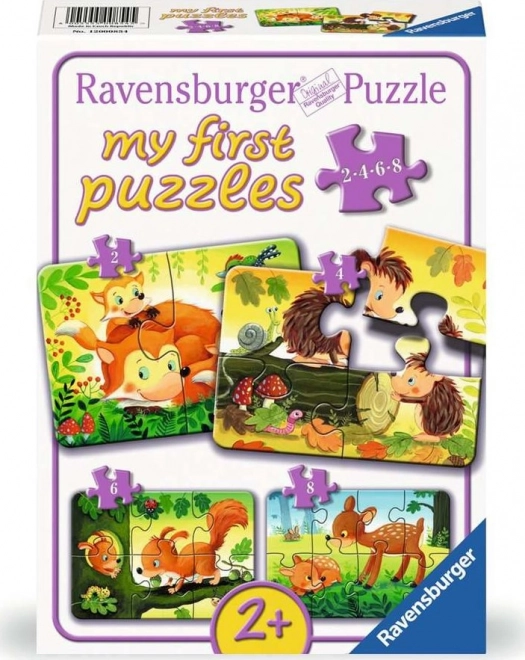 Mon premier puzzle animaux de la forêt 4 en 1