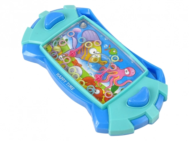 Jeu aquatique d'adresse animaux marins console bleue