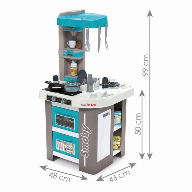 Cuisinette Studio Tefal Bubble bleu-gris électronique