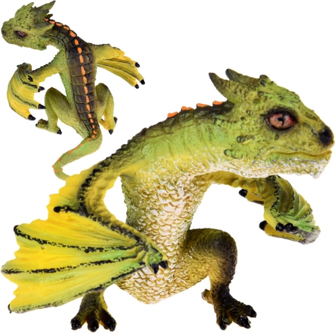figurine dragon vert – décoration de collection et jouet