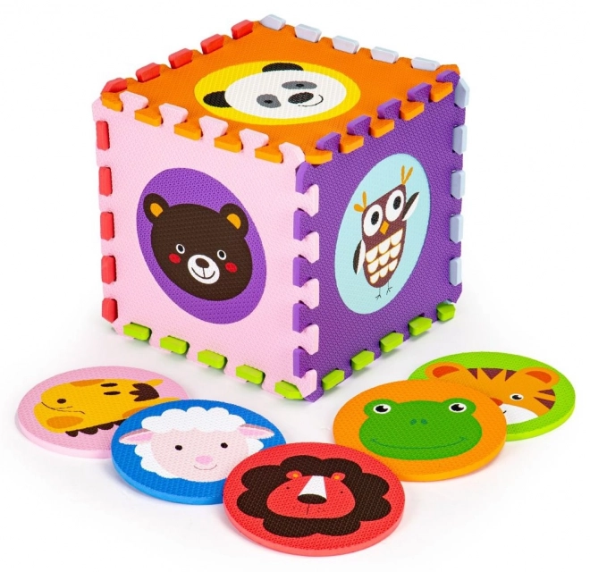 ECOTOYS Puzzle en mousse Têtes d'animaux (29x29)