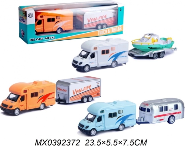 Caravane avec remorque