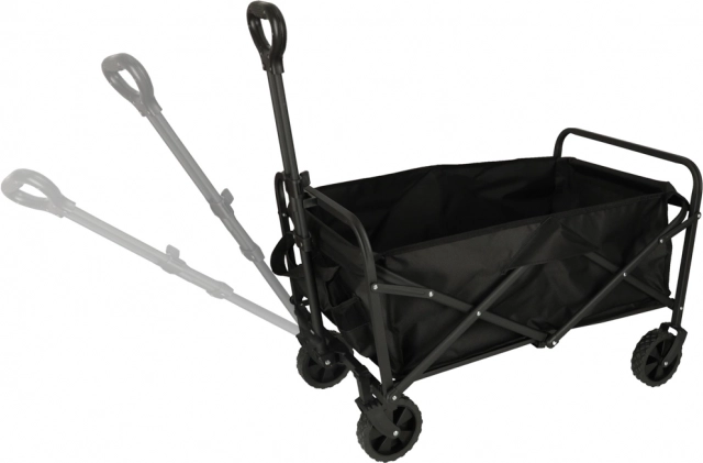 Chariot de transport pliant pour achats avec roues pivotantes et poignée télescopique