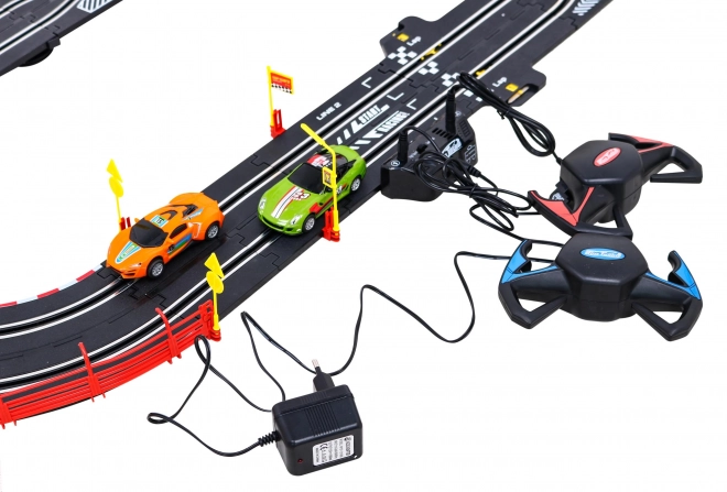Grande piste de course Top Turbo pour enfants 8+ avec voitures télécommandées et fonctionnalités interactives